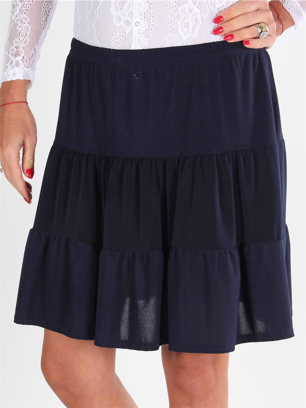 Agnes - Armygrøn sød flæsenederdel